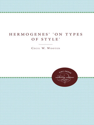 cover image of Hermogenes' On Types of Style